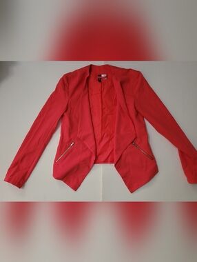Divided Orange Open-Front Blazer Jacket
